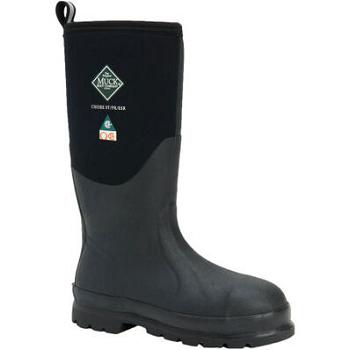 Muck Boot Chore Classic Steel Toe Fleece CSA Men's Tall Boot Black | US_AZ9240