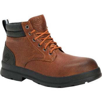 Muck Boot Chore Farm Leather Chelsea Men's Ankle Boots Brown | US_VV5793