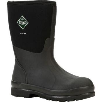 Muck Boot Chore Mid Men's AntiViral Protection Black | US_EG2620