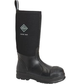 Muck Boot Composite Toe Chore Max Tall Men's AntiViral Protection Black | US_V4531