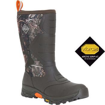 Muck Boot Mossy Oak Apex Pro Vibram Arctic Grip All-Terrain Men's Tall Boot Camo | US_VV5532
